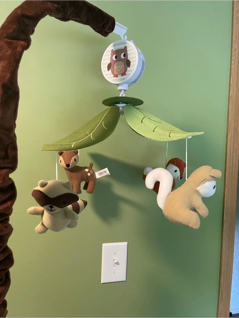 Woodland Animal Hanging Mobile - Green